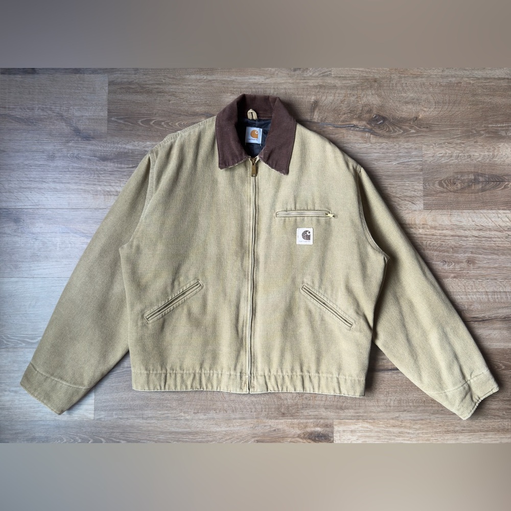 🇺🇸 Mint 1997 Carhartt JQ0472 Boulder Canvas Detroit Jacket XXL